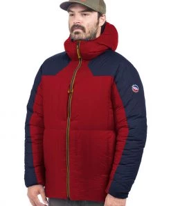 Big Agnes Men's Fire Tower Belay Parka -Big Agnes Sales FireTower2021 BarbadosCherryMaritimeBlue 004