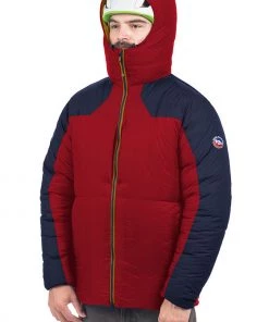 Big Agnes Men's Fire Tower Belay Parka -Big Agnes Sales FireTower2021 BarbadosCherryMaritimeBlue 005
