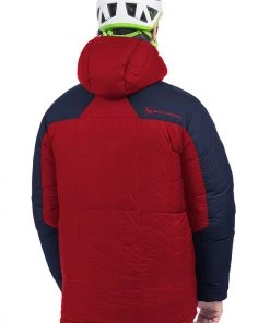 Big Agnes Men's Fire Tower Belay Parka -Big Agnes Sales FireTower2021 BarbadosCherryMaritimeBlue 006